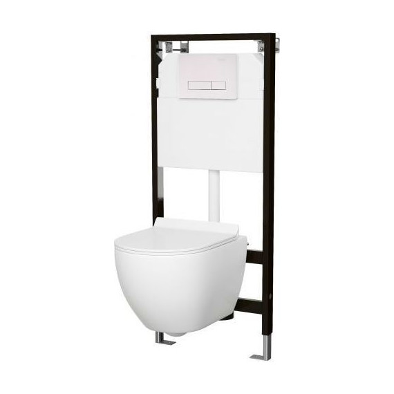 Кнопка смыва Sole S0120 White - фото 2