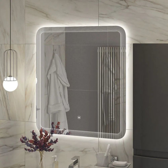 Зеркало Cezares Duet Led 70 см CZR-SPC-DUET-700-800-LED-TCH - фото 4