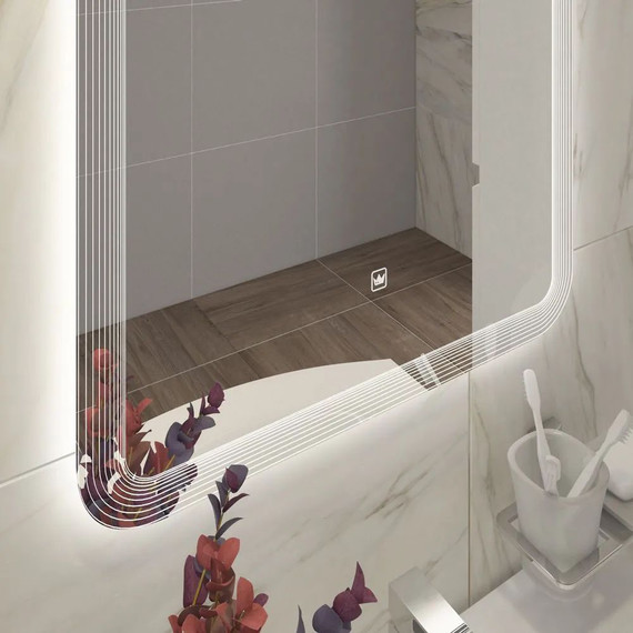 Зеркало Cezares Duet Led 80 см CZR-SPC-DUET-800-800-LED-TCH - фото 6