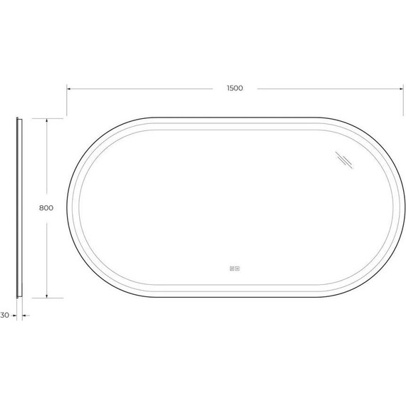 Зеркало Cezares Giubileo Led 150 см CZR-SPC-GIUBILEO-1500-800-TCH-WARM - фото 10