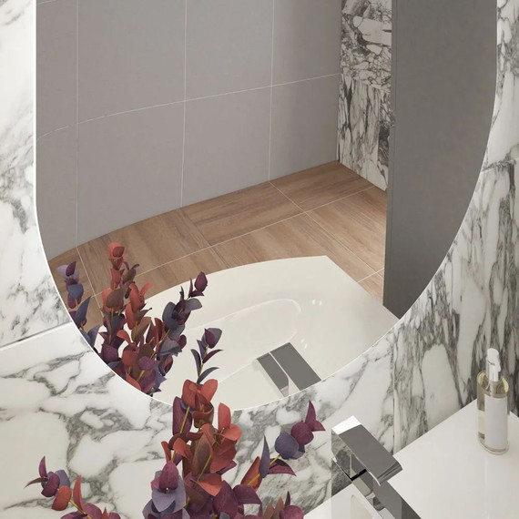 Зеркало Cezares Vague Led 120 см CZR-SPC-VAGUE-1200-700-MOV - фото 8