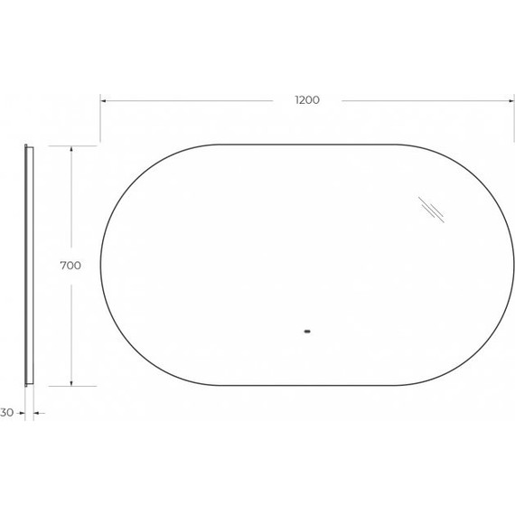 Зеркало Cezares Vague Led 120 см CZR-SPC-VAGUE-1200-700-MOV - фото 9