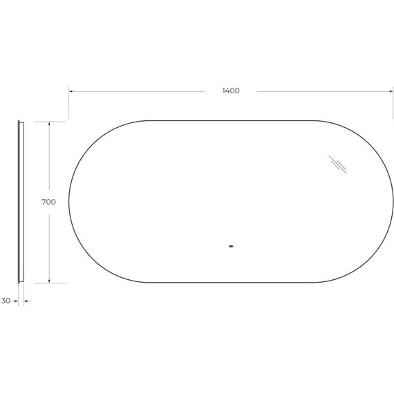 Зеркало Cezares Vague Led 140 см CZR-SPC-VAGUE-1400-700-MOV - фото 10