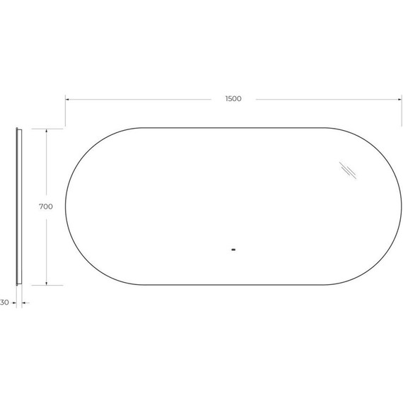 Зеркало Cezares Vague Led 150 см CZR-SPC-VAGUE-1500-700-MOV - фото 10