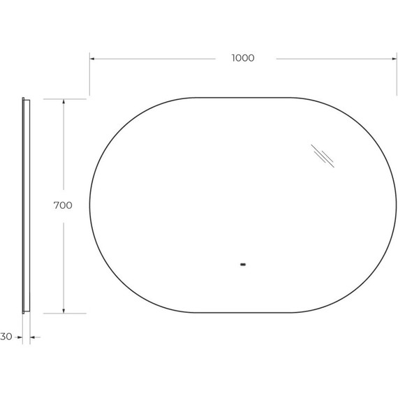 Зеркало Cezares Vague Led 100 см CZR-SPC-VAGUE-1000-700-MOV - фото 9