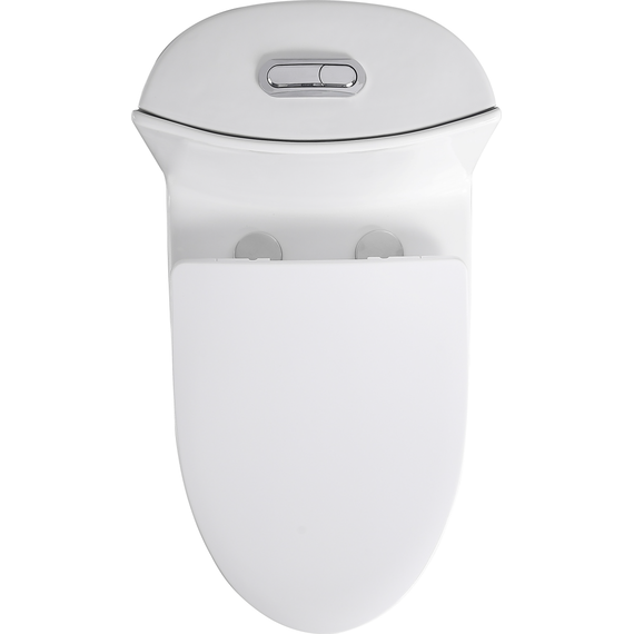 Унитаз-моноблок безободковый Sole Frime с тонкой крышкой микролифт - фото, картинка 4 Унитаз-моноблок безободковый Sole Frime с тонкой крышкой микролифт - фото 4