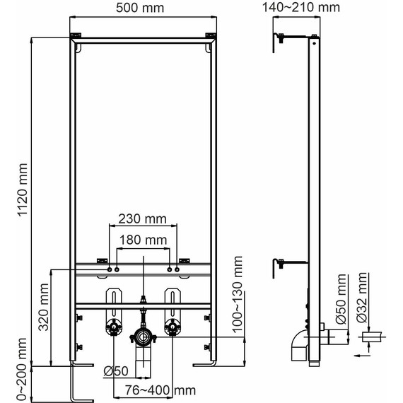 Инсталляция для биде WasserKraft Aller 10BDT.020 - фото 2
