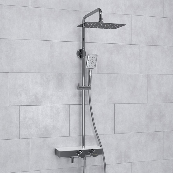 Душевая стойка с термостатом WasserKraft A113.069.126.CH Thermo - фото 2