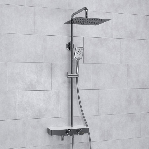 Душевая стойка с термостатом WasserKraft A113.118.126.CH Thermo - фото 2