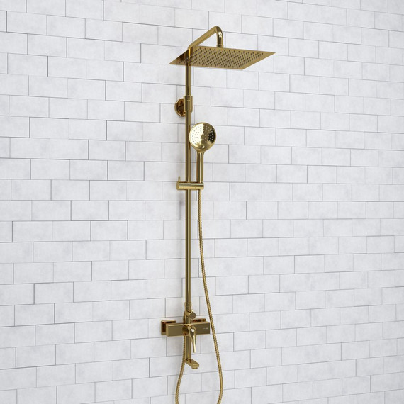 Душевая стойка WasserKraft A171.261.207.PG, глянцевое золото - фото 2