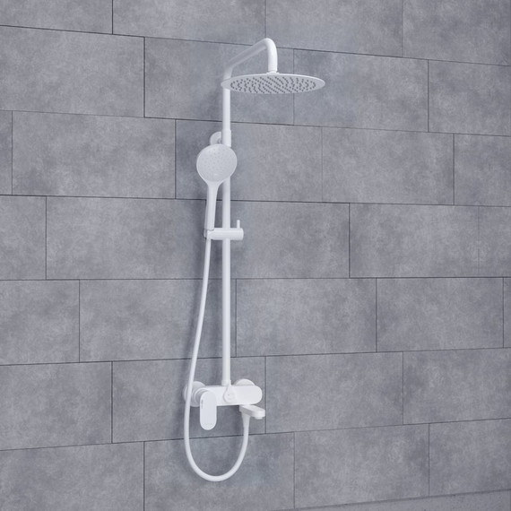 Душевая стойка WasserKraft A185.257.155.WM, белый - фото 2