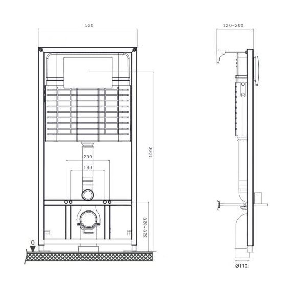 Инсталляция для унитаза Pestan Sava Fix Slim 40006456 - фото 4