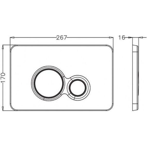 Кнопка смыва Pestan Bettoserb 40006461, чёрный матовый - фото 2