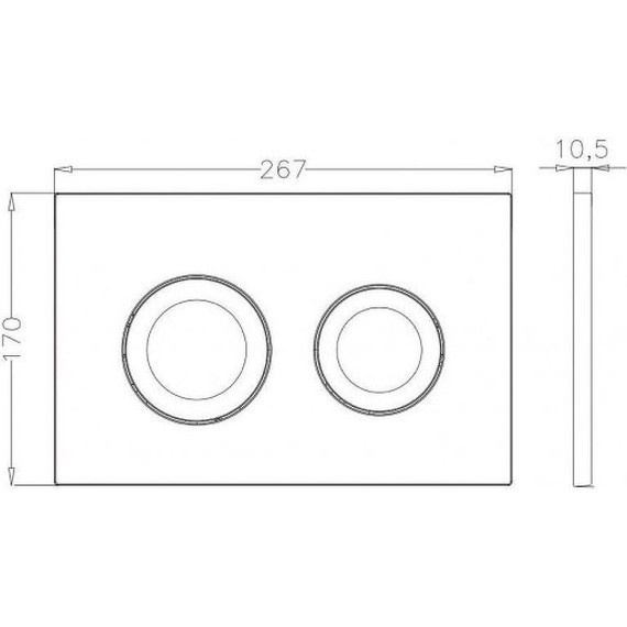 Кнопка смыва Pestan Bettoserb 40006468, хром матовый - фото 2