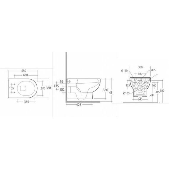 Унитаз подвесной безободковый Kerama Marazzi Buongiorno Pro BG.Pro.wc.02 - фото 3