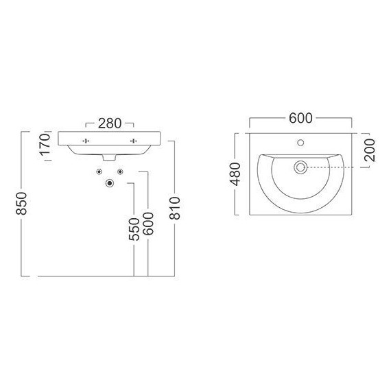 Тумба подвесная с раковиной Kerama Marazzi Modula 60 см MO.60.1+1\WHT, белый - фото, картинка 5 Тумба подвесная с раковиной Kerama Marazzi Modula 60 см MO.60.1+1\WHT, белый - фото 5