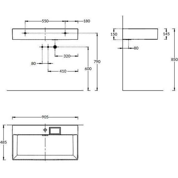 Тумба подвесная с раковиной Kerama Marazzi Logica 90 см LO.90.2\WHT, белый - фото, картинка 4 Тумба подвесная с раковиной Kerama Marazzi Logica 90 см LO.90.2\WHT, белый - фото 4