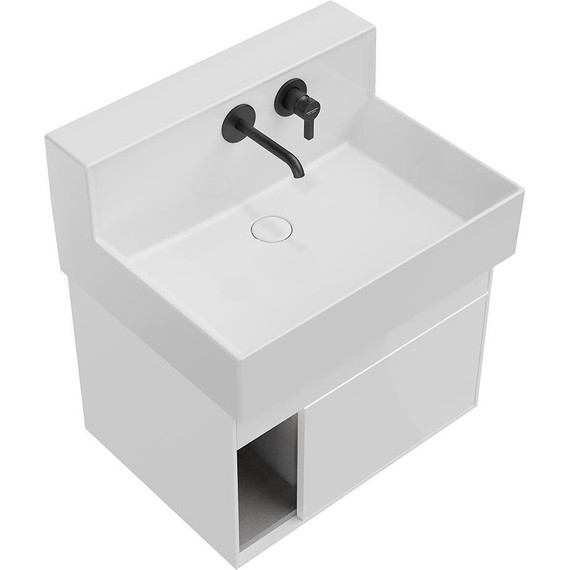 Тумба подвесная с раковиной Kerama Marazzi Logica M 65 см LO.M.65\WHT, белый - фото 5