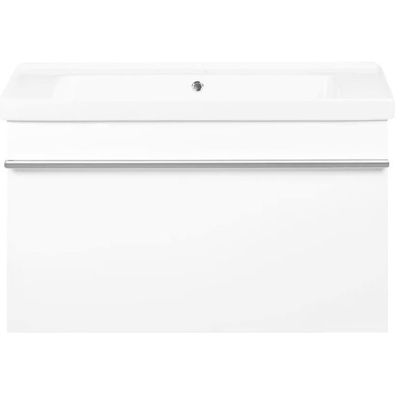 Тумба подвесная с раковиной Pestan Novel 90 см NVL900T-DR (раковина Dreja 90) белый - фото 3