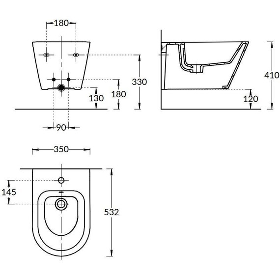 Биде подвесное Kerama Marazzi Plaza Modern PLM.bidet.02 - фото 6
