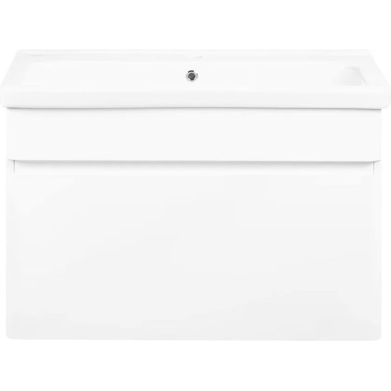 Тумба подвесная с раковиной Pestan Prestige 80 см PRS800T-CR (раковина Creavit 80) белый - фото 3