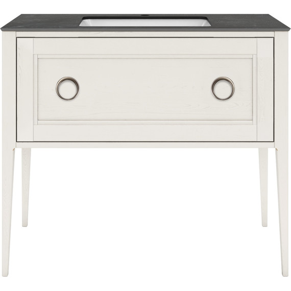 Тумба напольная со столешницей Kerama Marazzi Plaza Classic Neo 100 см PL.CN.100.1\WHT.M, белый матовый - фото 