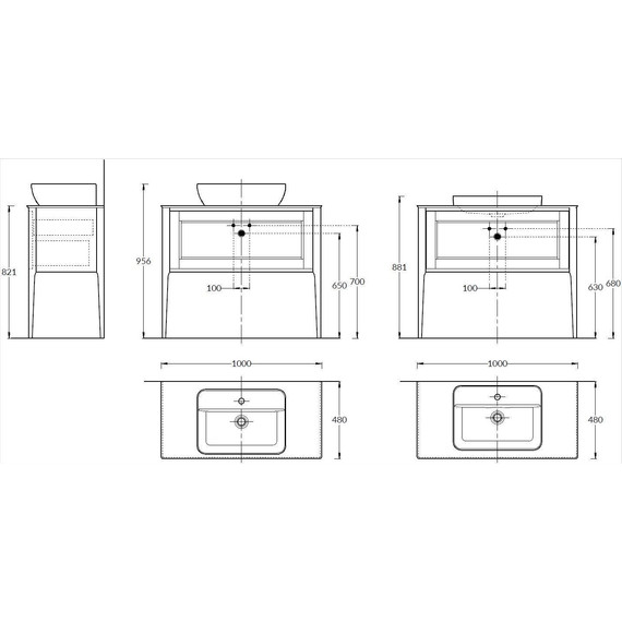 Тумба напольная со столешницей Kerama Marazzi Plaza Classic Neo 100 см PL.CN.100.1+1\CAP.M, капучино матовый - фото, картинка 6 Тумба напольная со столешницей Kerama Marazzi Plaza Classic Neo 100 см PL.CN.100.1+1\CAP.M, капучино матовый - фото 6