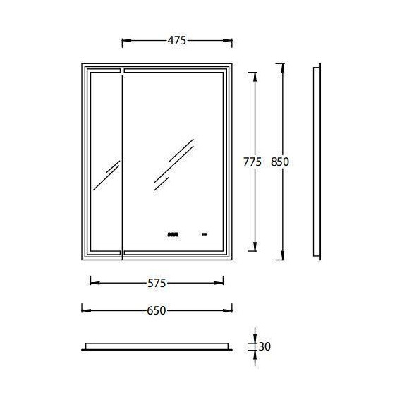 Зеркало Kerama Marazzi Tecno M 65 см TE.M.mi.65 - фото 6