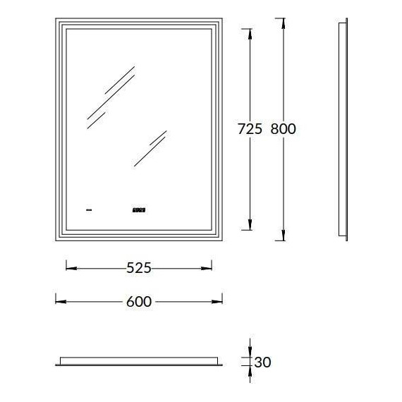 Зеркало Kerama Marazzi Tecno 60 см TE.mi.60 - фото 6