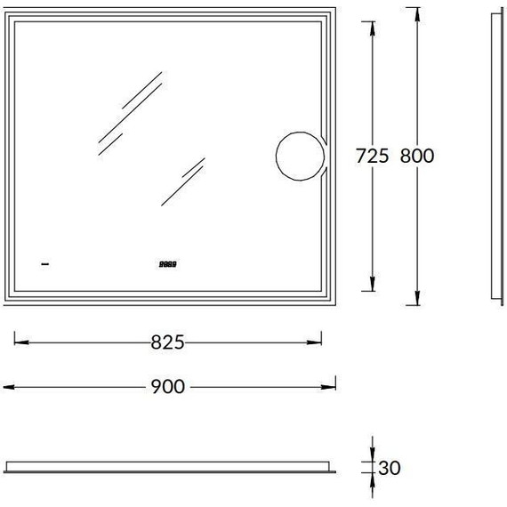 Зеркало Kerama Marazzi Tecno 90 см TE.mi.90.1 - фото 2