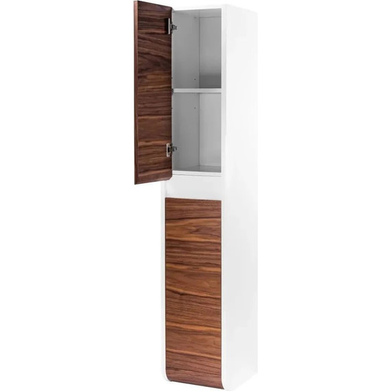 Пенал подвесной Pestan Vision 31 см VSN000P-L, дуб орех/белый - фото 3