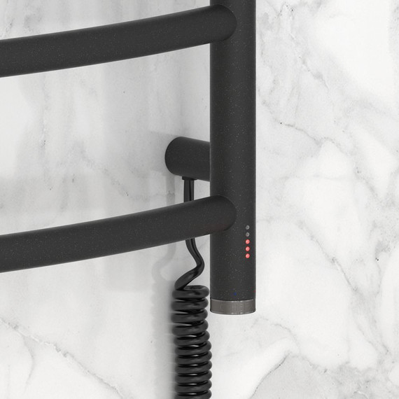 Полотенцесушитель электрический Сунержа Галант 4.0 П9 1200x500 мм 15-0831-1250 R, тёмный титан муар - фото 3