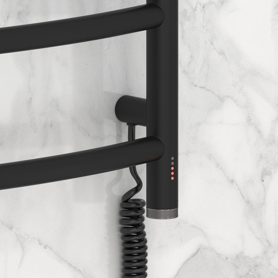 Полотенцесушитель электрический Сунержа Галант 4.0 П8 1000x500 мм 31-0831-1050 R, чёрный матовый - фото 3