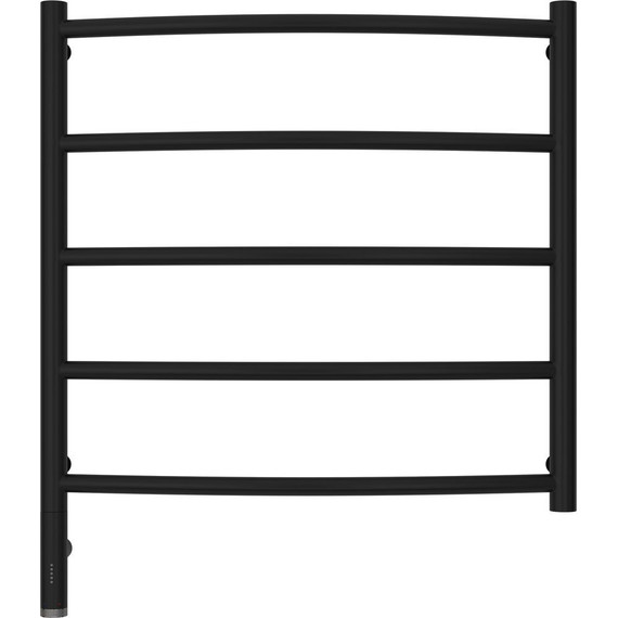 Полотенцесушитель электрический Сунержа Галант 3.0 П5 600x600 мм 31-5800-6060 L, чёрный матовый - фото 2