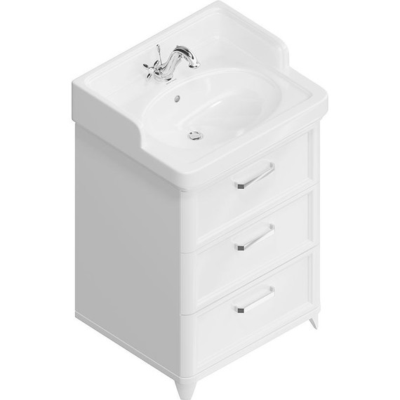 Тумба напольная с раковиной Kerama Marazzi Pompei Neo 60 см PO.N.60.3\WHT, белый глянцевый - фото, картинка 3 Тумба напольная с раковиной Kerama Marazzi Pompei Neo 60 см PO.N.60.3\WHT, белый глянцевый - фото 3