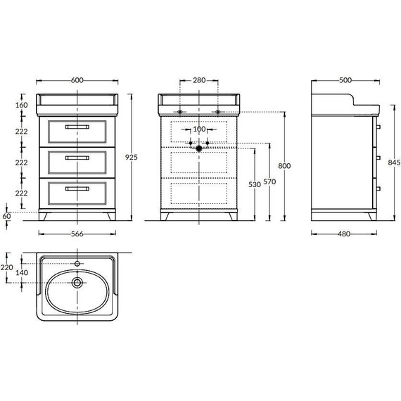 Тумба напольная с раковиной Kerama Marazzi Pompei Neo 60 см PO.N.60.3\WHT, белый глянцевый - фото, картинка 6 Тумба напольная с раковиной Kerama Marazzi Pompei Neo 60 см PO.N.60.3\WHT, белый глянцевый - фото 6