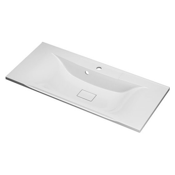 Тумба подвесная с раковиной Mirsant Next 100/2 см (раковина Premier 1000) белый - фото 2