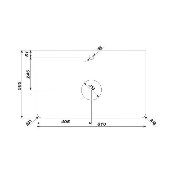 Столешница Mirsant Callacatta 80 см, белый мрамор - фото 2