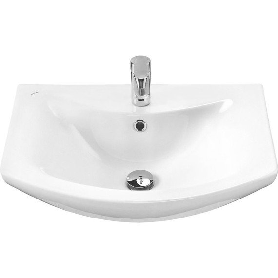 Тумба напольная с раковиной Mirsant Лайт 60 см, белый (тумба идёт в разобранном виде) - фото 2