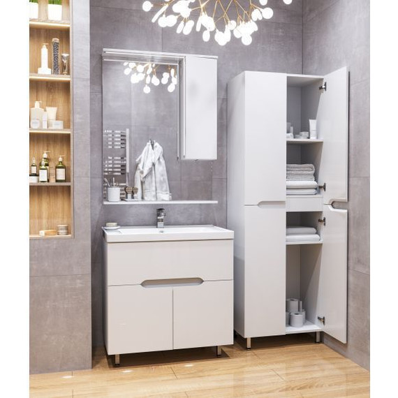 Пенал напольный Mirsant Soho 60 см, белый - фото, картинка 5 Пенал напольный Mirsant Soho 60 см, белый - фото 5