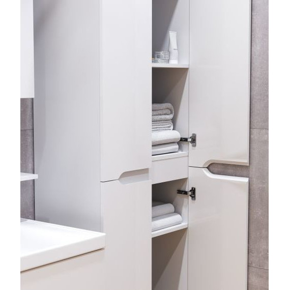 Пенал напольный Mirsant Soho 60 см, белый - фото, картинка 6 Пенал напольный Mirsant Soho 60 см, белый - фото 6