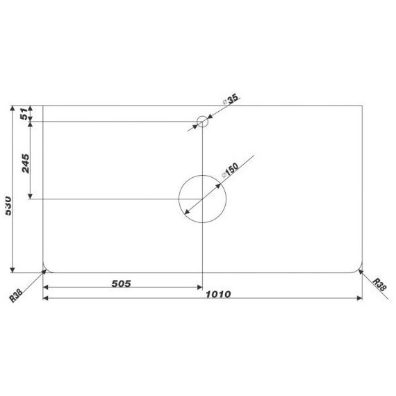 Столешница Mirsant Grey 100 см, серый - фото 2