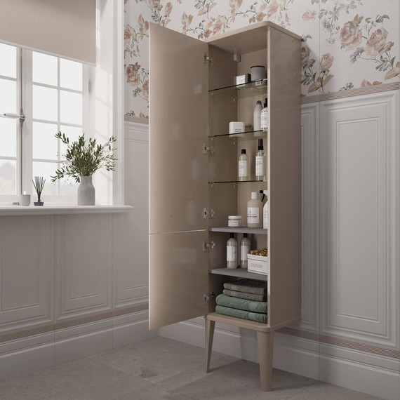 Пенал напольный Kerama Marazzi Pompei Neo 43 см PO.N.150\CAM, бежевый глянцевый - фото 7