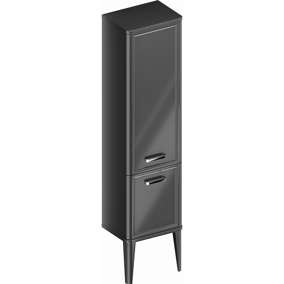 Пенал напольный Kerama Marazzi Pompei Neo 43 см PO.N.150\BLK, черный глянцевый - фото 