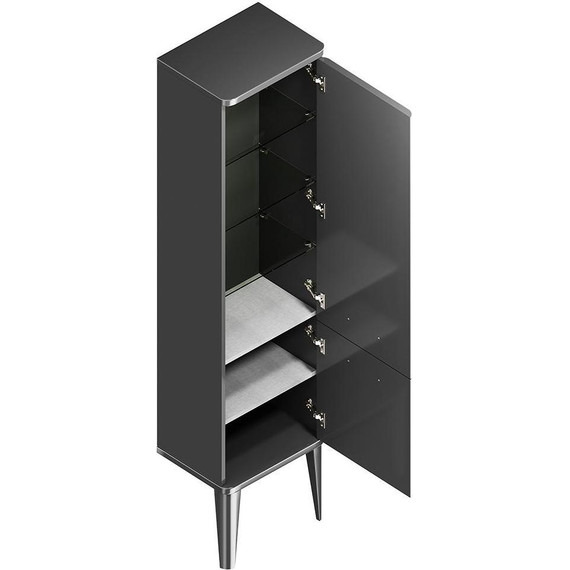 Пенал напольный Kerama Marazzi Pompei Neo 43 см PO.N.150\BLK, черный глянцевый - фото 4