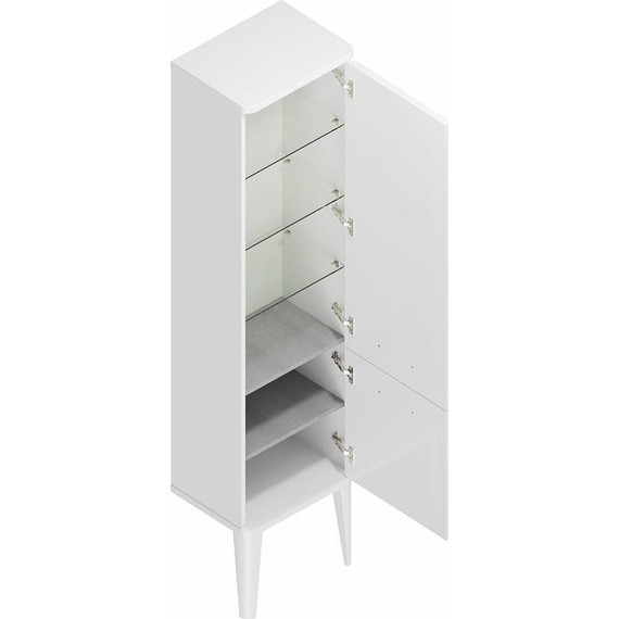 Пенал напольный Kerama Marazzi Pompei Neo 43 см PO.N.150\WHT, белый глянцевый - фото 4