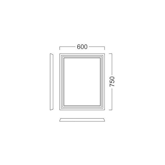 Зеркало Kerama Marazzi Pompei Neo 60 см PO.mi.60\CAM, бежевый глянцевый - фото 3