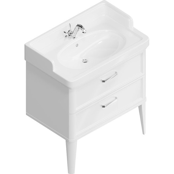 Тумба напольная с раковиной Kerama Marazzi Pompei Neo 80 см PO.N.80.2\WHT, белый глянцевый - фото 3