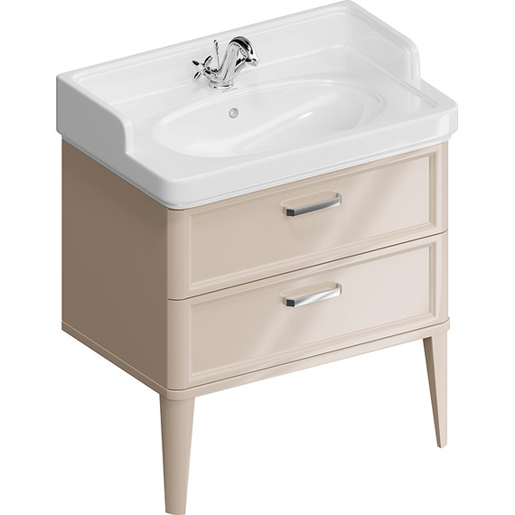 Тумба напольная с раковиной Kerama Marazzi Pompei Neo 80 см PO.N.80.2\CAM, бежевый глянцевый - фото 