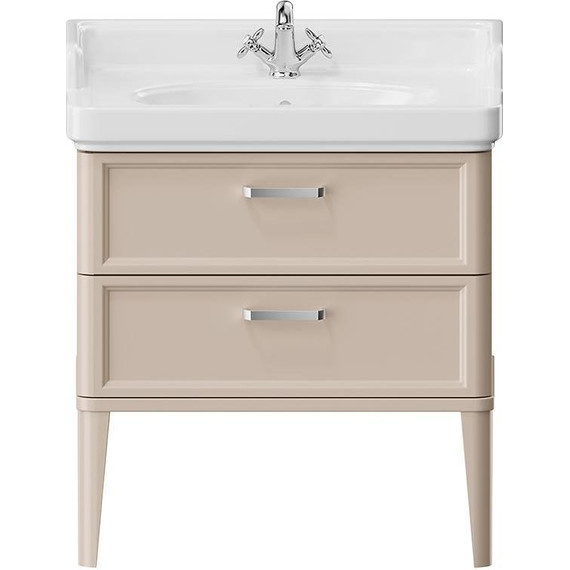 Тумба напольная с раковиной Kerama Marazzi Pompei Neo 80 см PO.N.80.2\CAM, бежевый глянцевый - фото, картинка 2 Тумба напольная с раковиной Kerama Marazzi Pompei Neo 80 см PO.N.80.2\CAM, бежевый глянцевый - фото 2